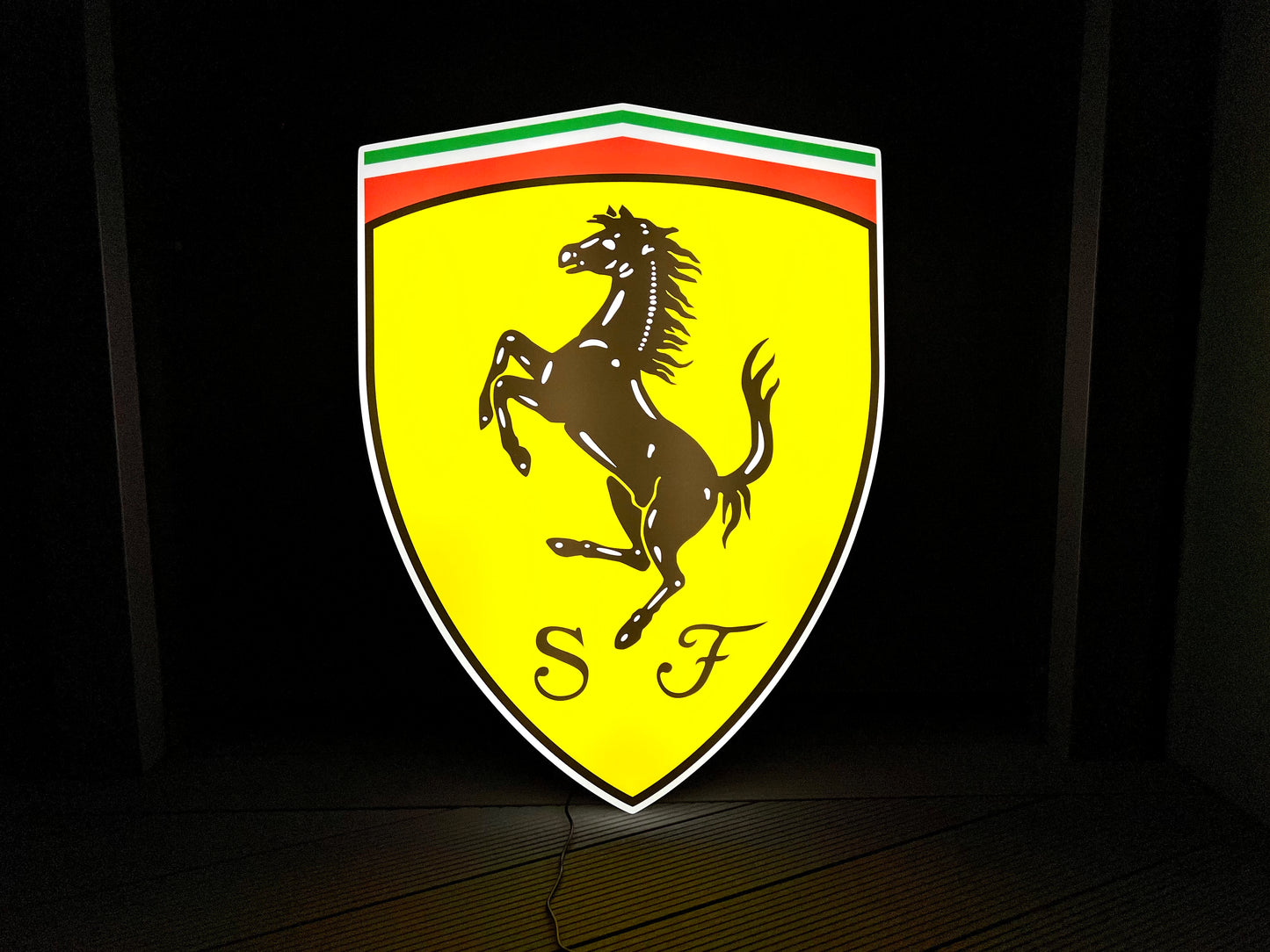 Ferrari Shield Illuminated Logo Sign #B30