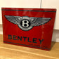 Bentley Red Metal Plaque Sign #A11
