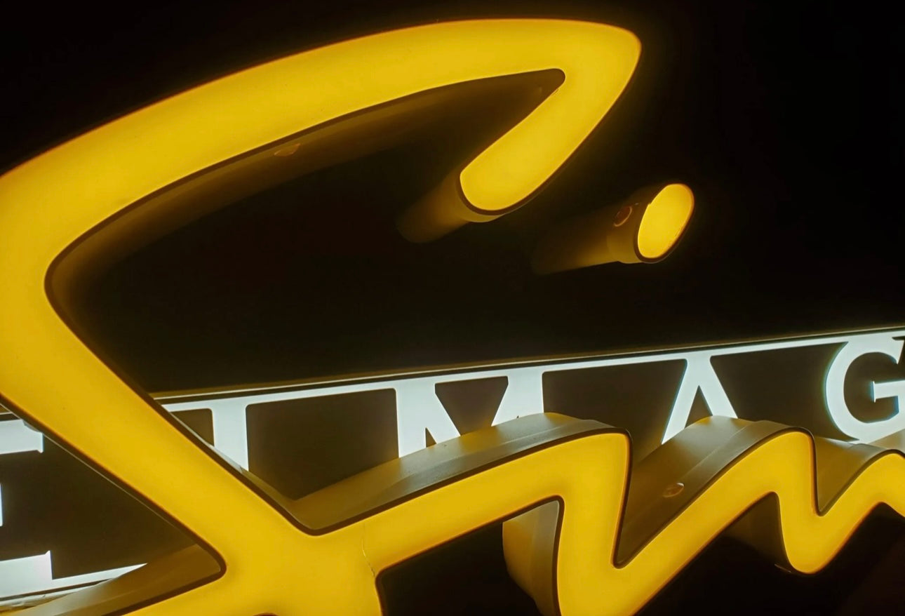 Singer Reimagined Porsche Illuminated Sign #D21