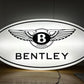 Bentley White Illuminated Logo Sign #B10