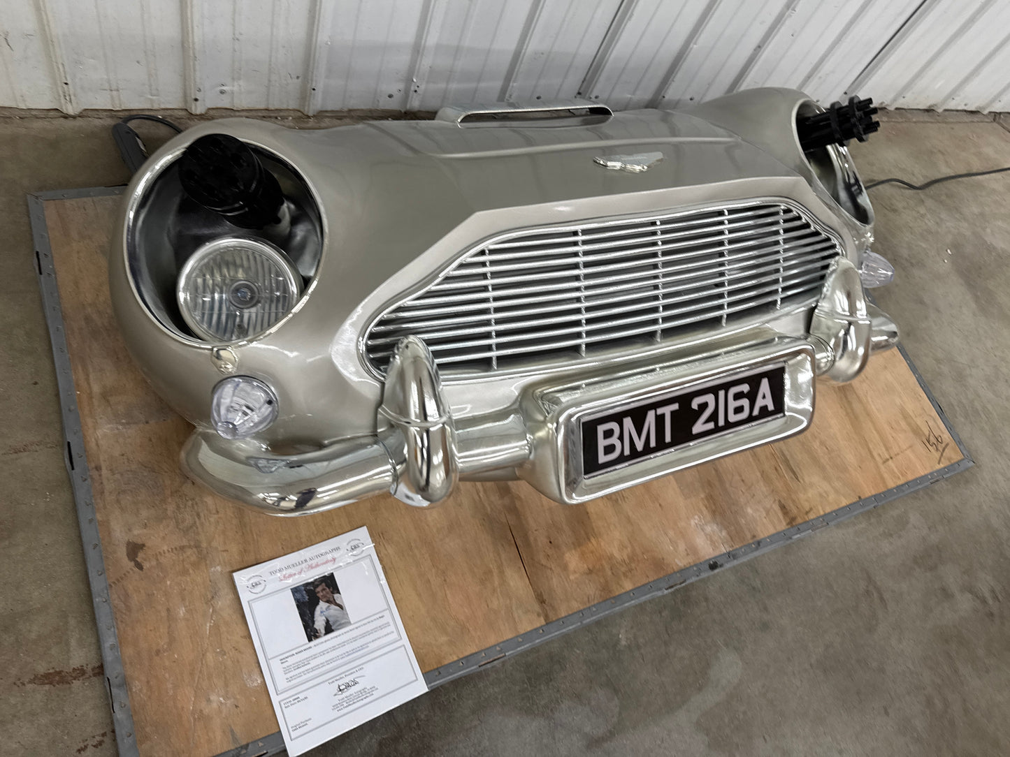 Aston Martin DB5 Full Scale Front Bumper Display Model #P1