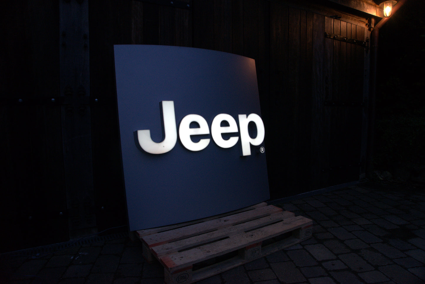 Jeep Dealership Illuminated Logo Sign #D48