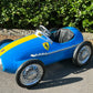 American Retro Racer Pedal Car Blue and Yellow #S16