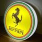 Ferrari Round Illuminated Logo Sign #B27